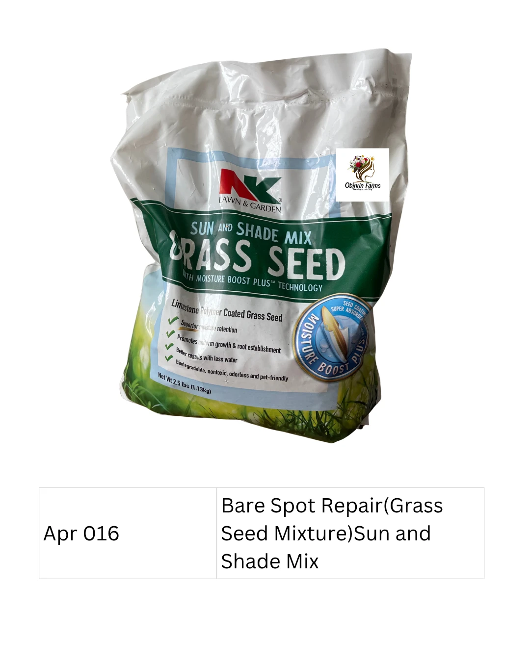 Bare Spot Repair (Sun and Shade Mix)