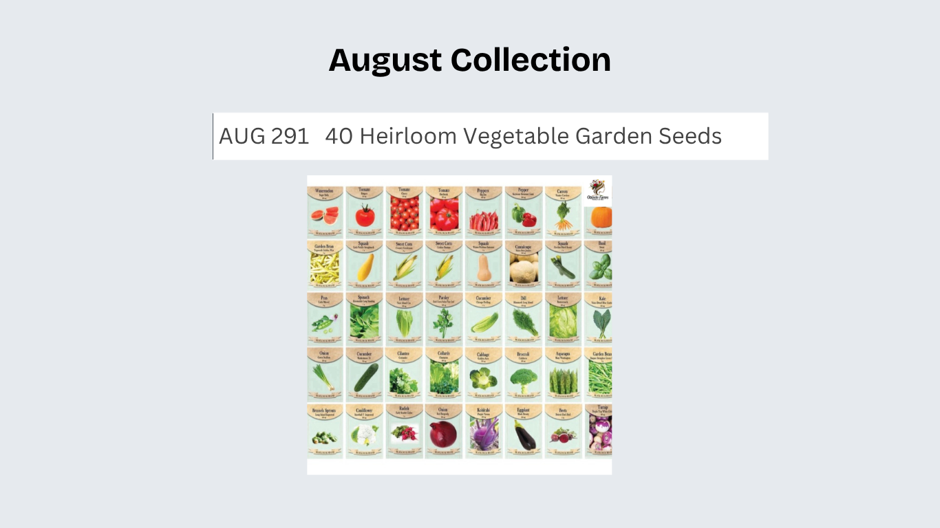 40 Heirloom Vegetable Garden Seeds