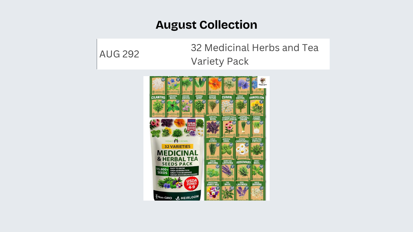 32 Medicinal Herbs and Tea Variety Pack