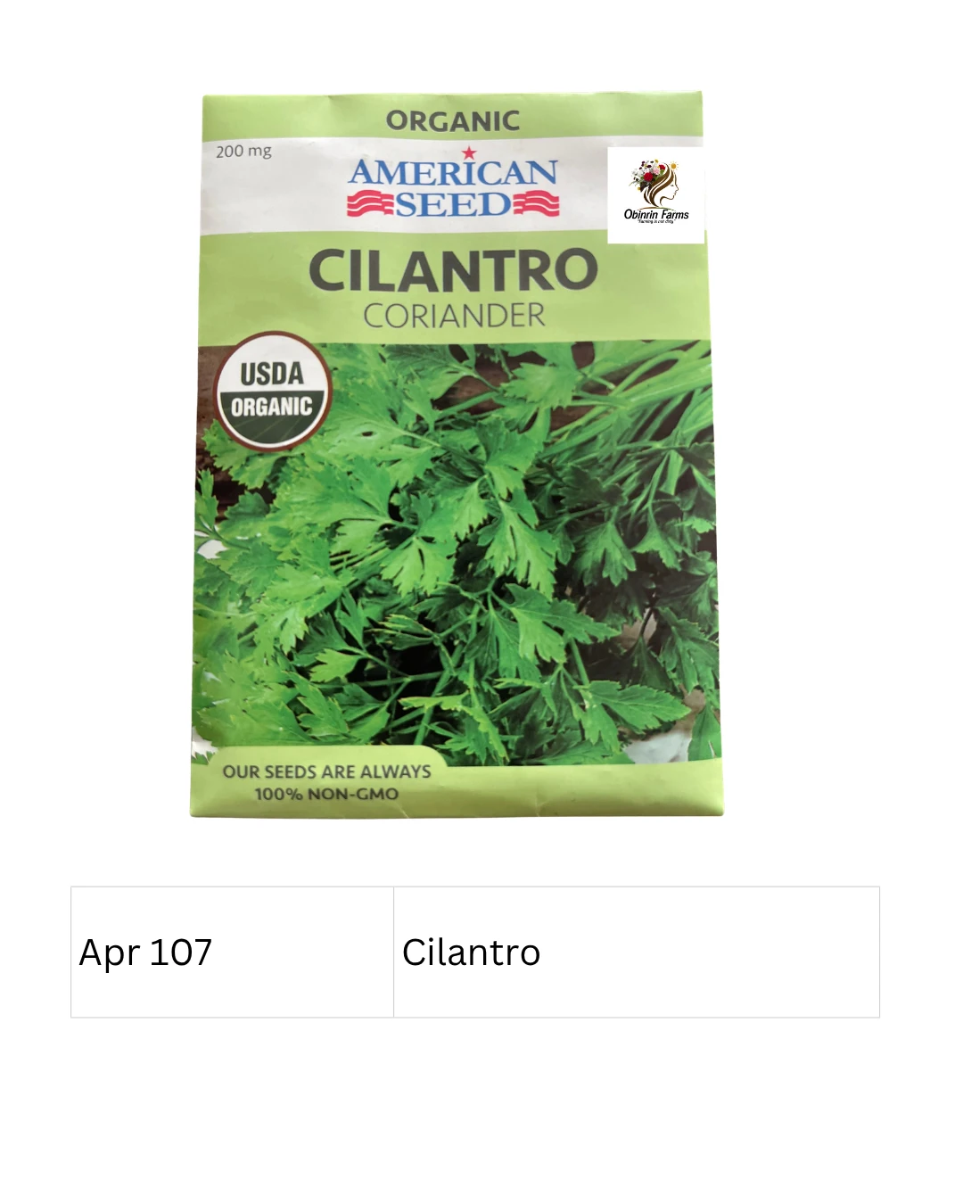 Cilantro (Coriander)