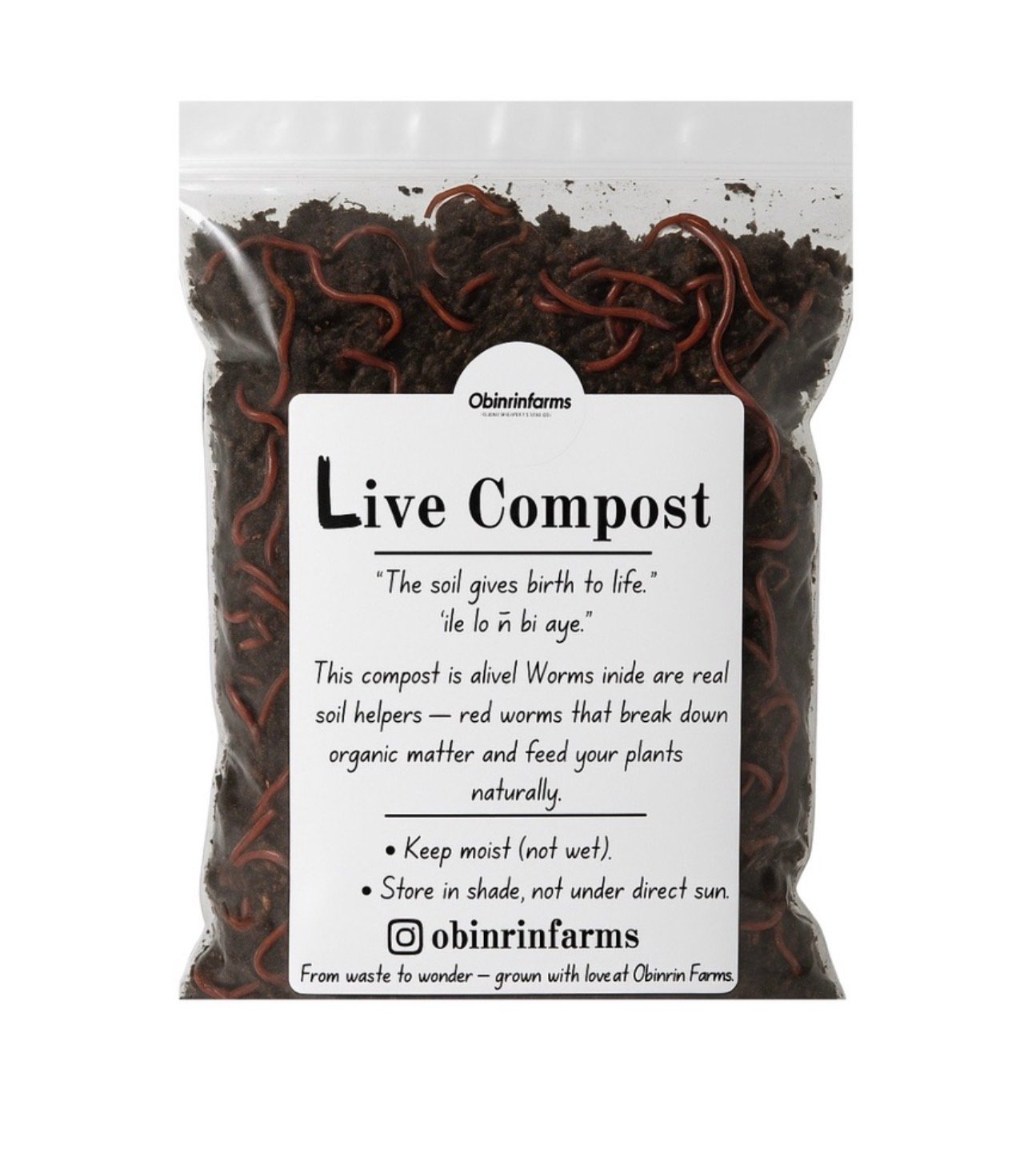 African Night Crawlers (Live Composting Worms) – 1kg